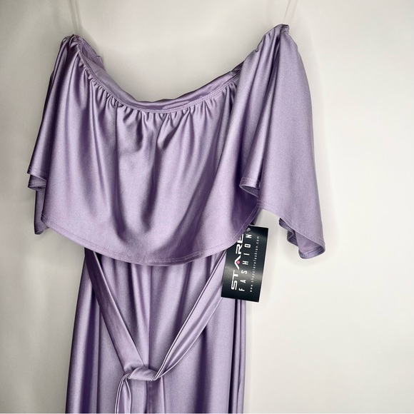 NWT SHOP 17 STARE FASHION JUMPSUIT SMALL LAVENDER - Picture 5 of 5